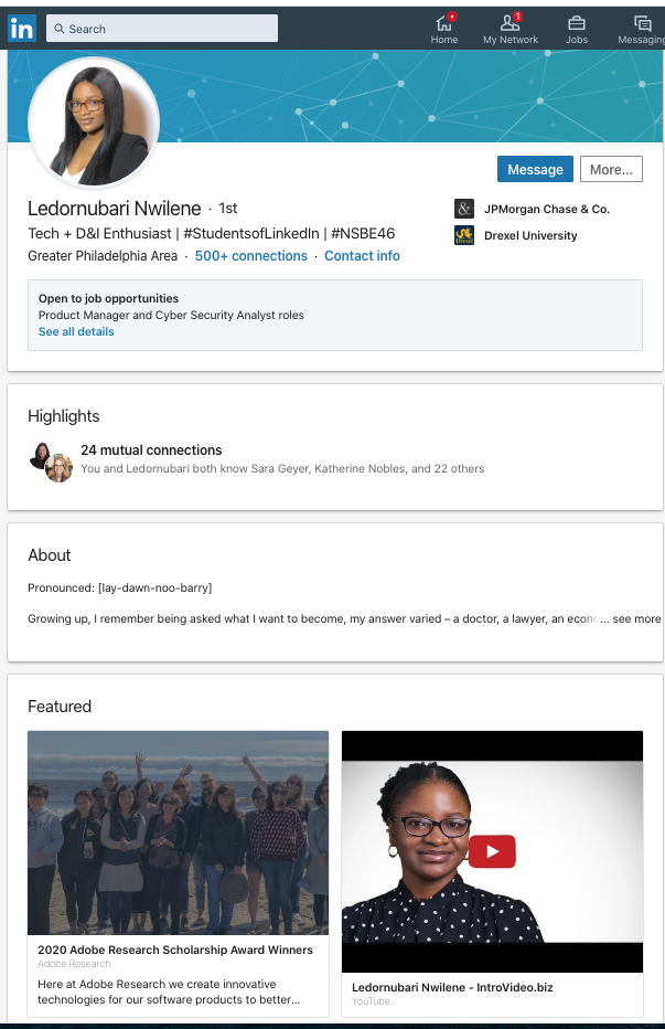 Ledo LinkedIn Profile